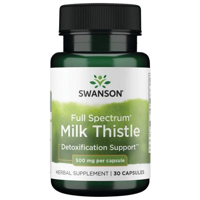 Swanson täisspektriga piimaohakas, 500 mg - 30 kapslit
