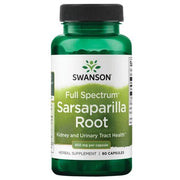 Sarsaparilla šaknų maisto papildas, 450mg, 60 kapsulių