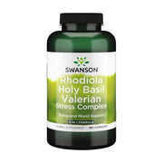 Maisto papildas Swanson Rhodiola Holy Basil Valerian kapsulės