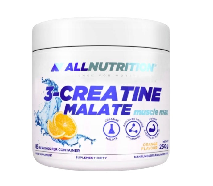 Allnutrition 3-Creatine Malate, Orange - 250 gramų
