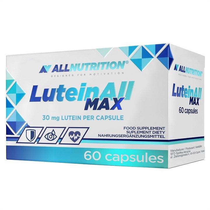 Allnutrition LuteinAll Max - 60 kapsulių, maisto papildas, sveikata ir gerovė