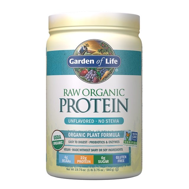 Garden of Life Raw Protein, Unflavored - 560 g, ekologiškas baltymų papildas