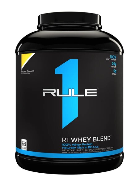Rule One R1 Whey Blend, Frozen Banana - 2210 gramų, baltymų papildas