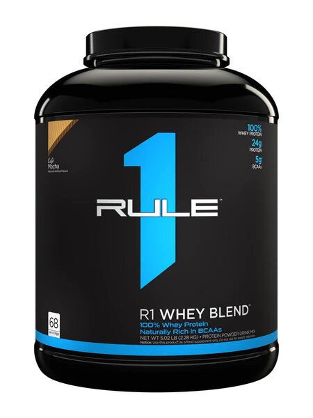 Maisto papildas Rule One R1 Whey Blend, Cafe Mocha, 2280 g