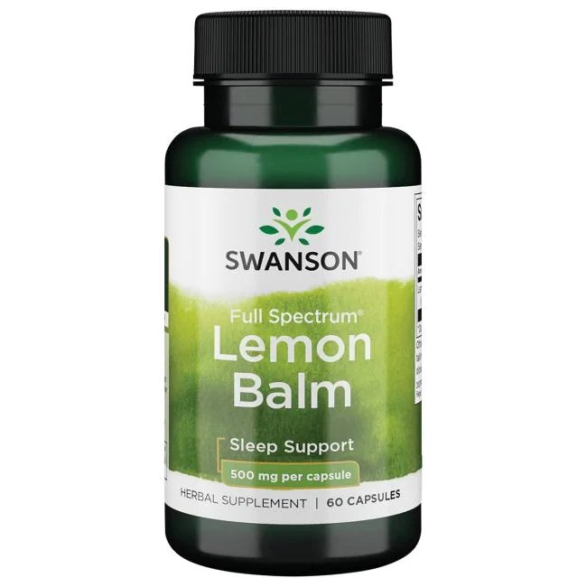 Lemon Balm maisto papildas kapsulės
