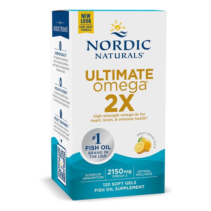 Nordic Naturals Ultimate Omega 2X, 2150 mg sidrunimaitseline (EAN 768990021527) - 120 kapslit
