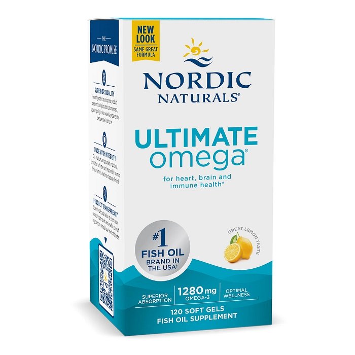 Nordic Naturals Ultimate Omega, 1280mg Lemon, žuvų taukų papildas