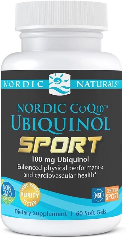 Nordic Naturals Nordic CoQ10 Ubikinool Sport, 100mg - 60 kapslit