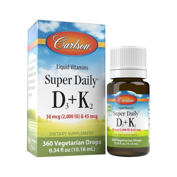 Carlson D3+K2 skysti vitaminai, 10 ml