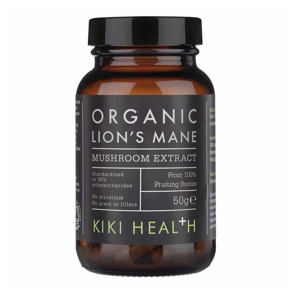 KIKI Health Lion's Mane ekstraktas, 50 g, maisto papildas