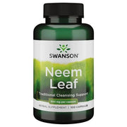 Swanson Neem Leaf, 500mg - 100 kapsulių
