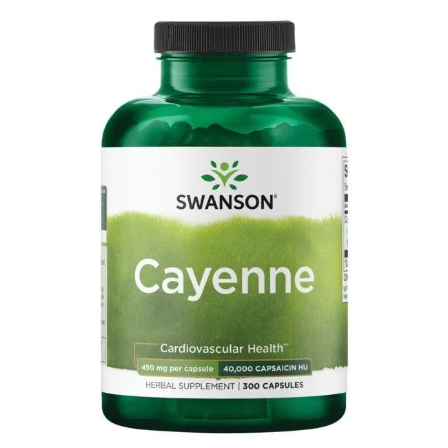 Swanson Cayenne kapsulės sveikatai