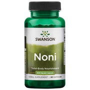 Swanson Noni, 500mg - 60 kapsulių, maisto papildas sveikatai