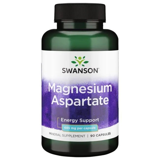 Swanson Magnio Aspartatas, 685mg, 90 kapsulių