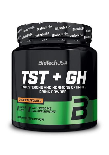 BioTechUSA TST + GH, Apelsinų skonio, 300 g, maisto papildas vyrams