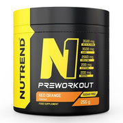 Nutrend N1 Pre-Workout, Red Orange - 255 g maisto papildas