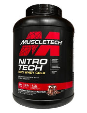 MuscleTech Nitro-Tech 100% Whey Gold, Double Rich Chocolate - 2270 g