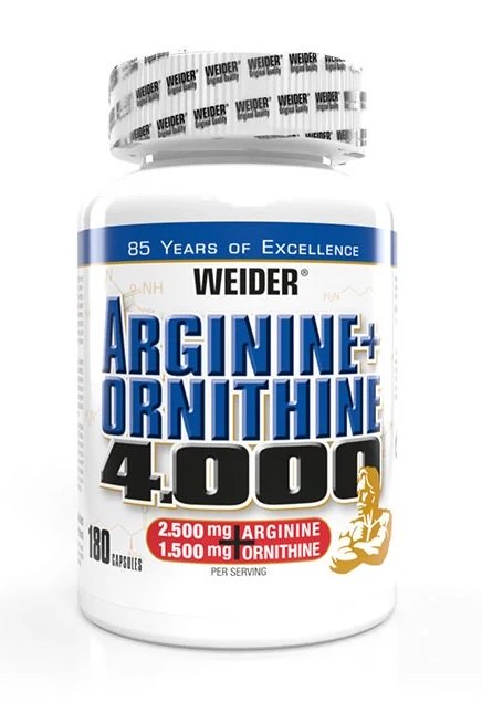 Weider Arginine + Ornithine 4000 - 180 kapslit