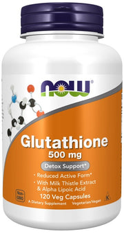 NOW Foods Glutathione, 500mg - 120 kapsulių