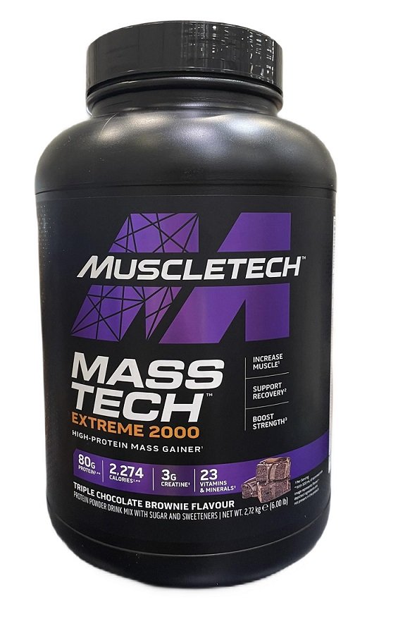 MuscleTech Mass-Tech Extreme 2000, Triple Chocolate Brownie - 2720 g