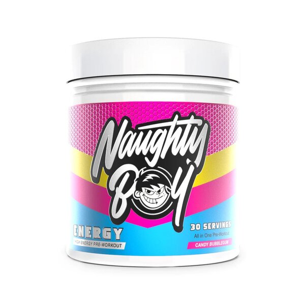 Naughty Boy Energy, Candy Bubblegum, energijos papildas, 390 g