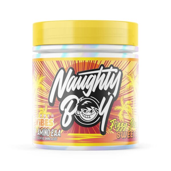 Naughty Boy Summer Vibes amino EAA, fizzy peach saldainiai