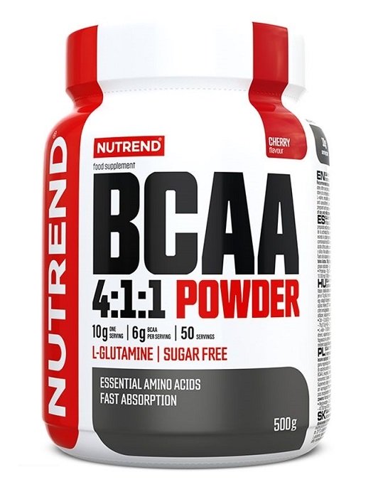Nutrend BCAA milteliai, vyšnių skonis, sporto papildas