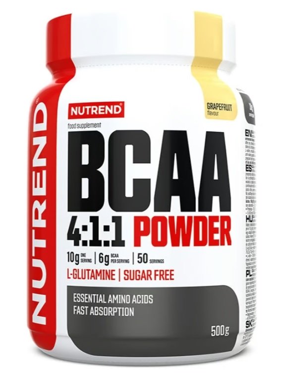 Nutrend BCAA milteliai, greipfrutų skonis, sporto papildas