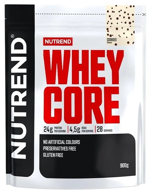 Nutrend Whey Core, Cookies - 900 g baltymų papildas
