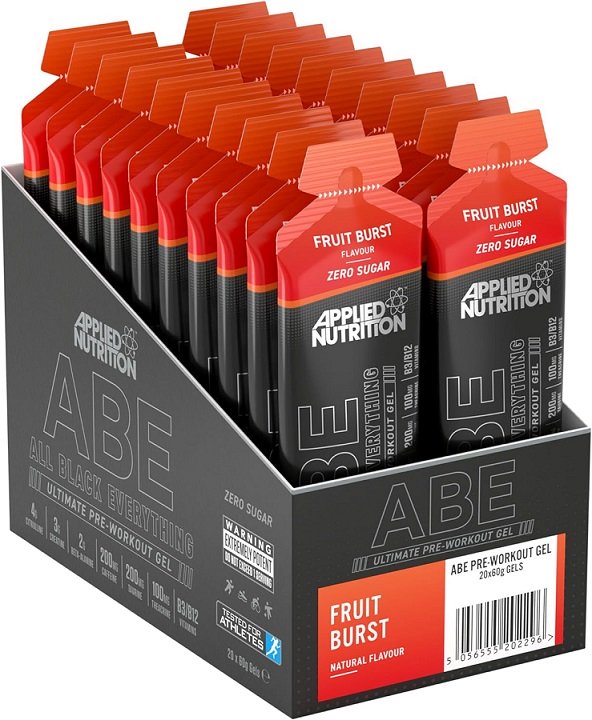 Pre-workout gel, vaisių skonio, be cukraus, 60g