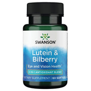 Swanson Lutein Bilberry kapsulės