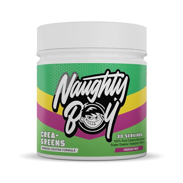 Naughty Boy Crea-Greens, Passion Fruit - 270 g maisto papildas