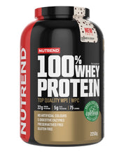 Nutrend 100% Whey Protein, Cookies & Cream - 2250 gramų baltymų papildas