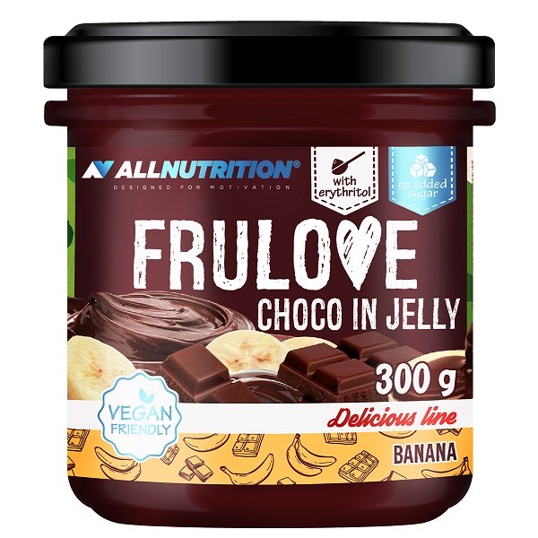 Allnutrition Frulove Choco In Jelly, Banana - 300 g veganiškas maisto papildas