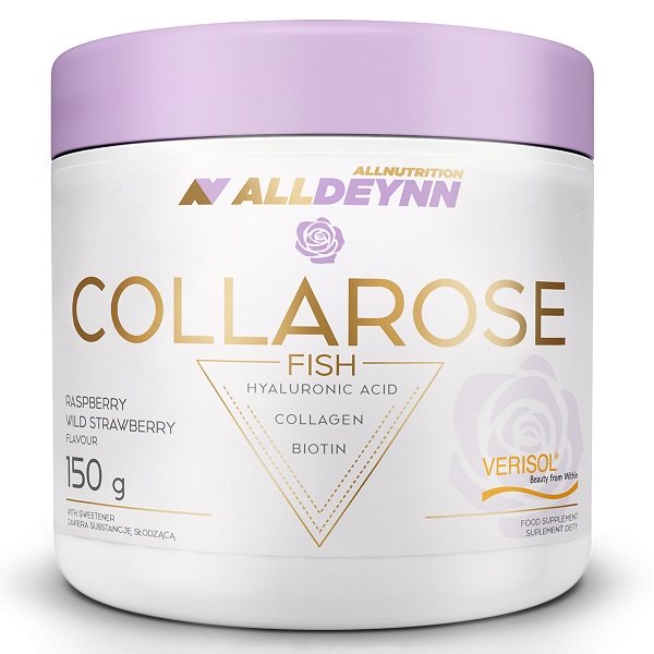 Allnutrition AllDeynn Collarose Fish, Raspberry Wild Strawberry - 150 g maisto papildas