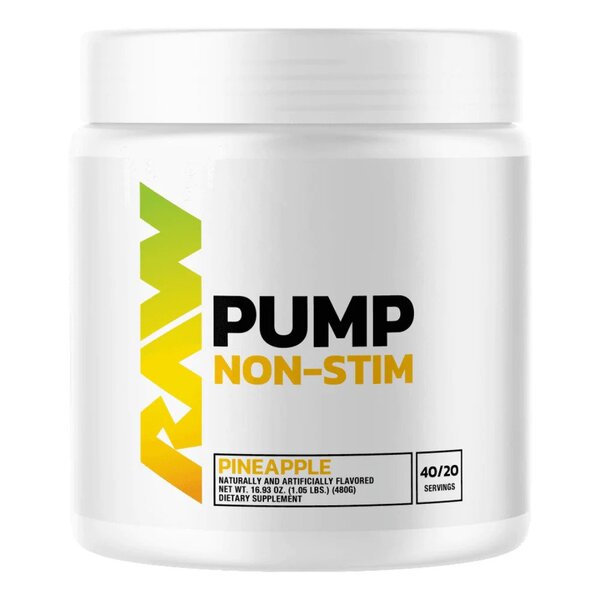 Raw Nutrition Pump Non-Stim, ananas, 480 g, sporto papildas