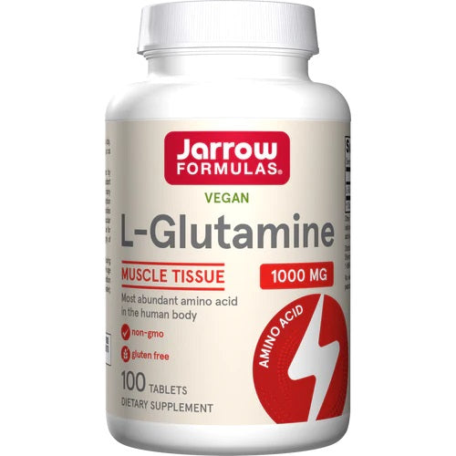 Jarrow Formulas L-Glutamine, 1000mg - 100 tablečių, amino rūgštys, sporto papildas