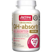 Jarrow Formulas Ubiquinol QH-absorb, 100mg - 60 kapsulių