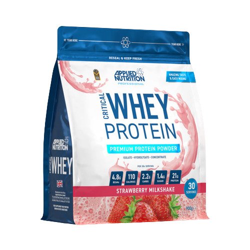 Applied Nutrition Critical Whey, Braškinis proteinas, vaisių skonio, 900 g