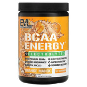 EVLution Nutrition BCAA Energy + Electrolytes, Orange Mango - 333g, sporto papildas