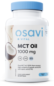 Osavi MCT Oil, 1000mg - 60 kapsulių, maisto papildas, sveikata