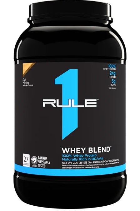 Rule One R1 Whey Blend, Cafe Mocha - 918 g, baltymų papildas