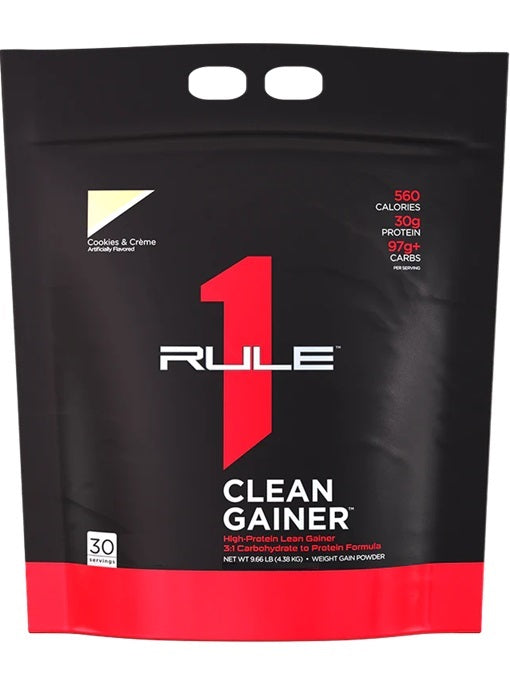 Rule One R1 Clean Gainer, Cookies & Creme, maisto papildas, baltymai, svorio geineriai