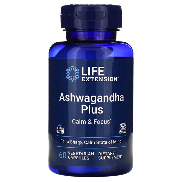 Life Extension Ashwagandha Plus kapsulės