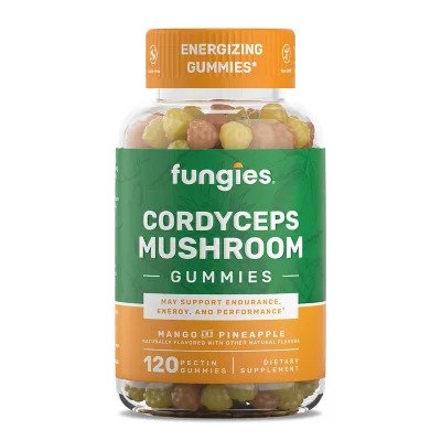 Fungies Cordyceps seenekummi, mango ja ananass - 120 kummikommi