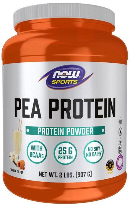 Pea Protein baltymų milteliai, vanilės toffee