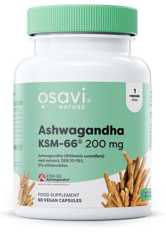 Osavi Ashwagandha KSM-66, 200mg - 60 kapslit