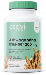 Osavi Ashwagandha KSM-66, 200mg - 120 kapslit