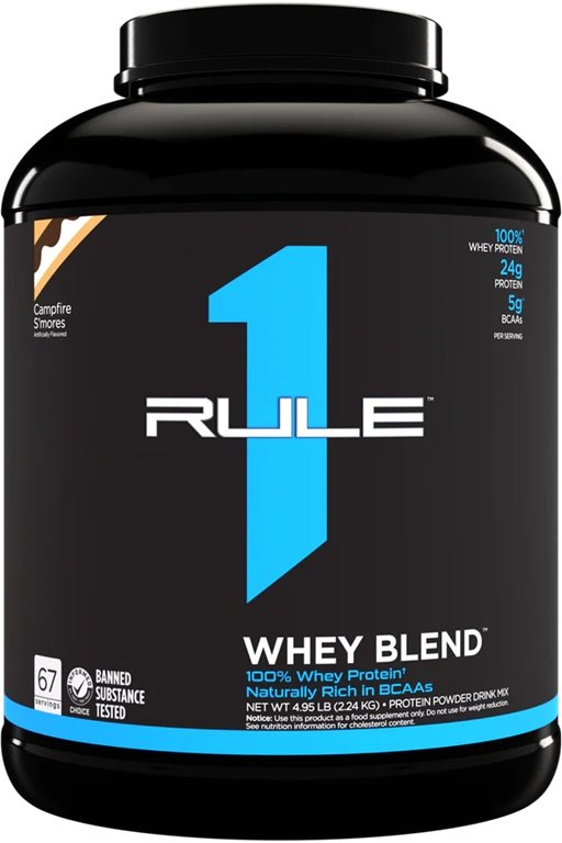 Maisto papildas Rule One R1 Whey Blend, Campfire S'mores, 2240 g