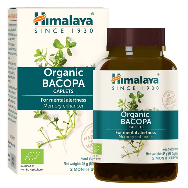 Himalaya Bacopa maisto papildas, 60 kapsulių, sveikata ir gerovė